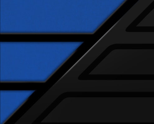 Black Fiberglass & Rail w/Electric Blue Metallic Panel Black Fiberglass & Rail w/Electric Blue Metallic Panel