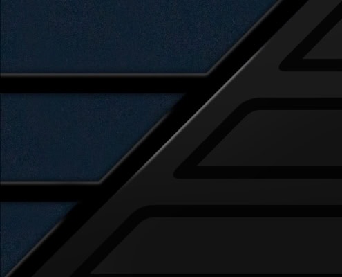 Black Fiberglass & Rail w/Indigo Blue Metallic Panel Black Fiberglass & Rail w/Indigo Blue Metallic Panel